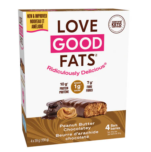 Love Good Fats Peanut Butter Chocolatey, 4pk