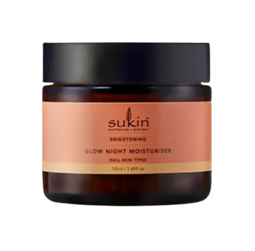 Sukin Brightening Glow Night Moisturiser, 50 mL