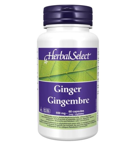 Herbal Select Ginger 550mg, 60vcap