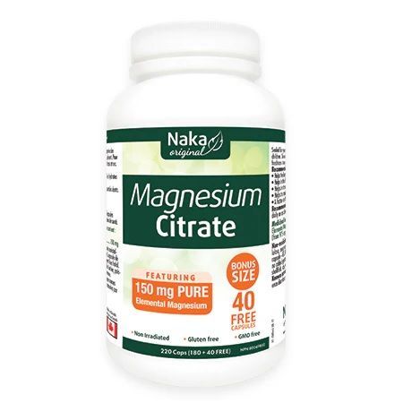 Naka Original Magnesium Citrate 150mg, 220 Capsules