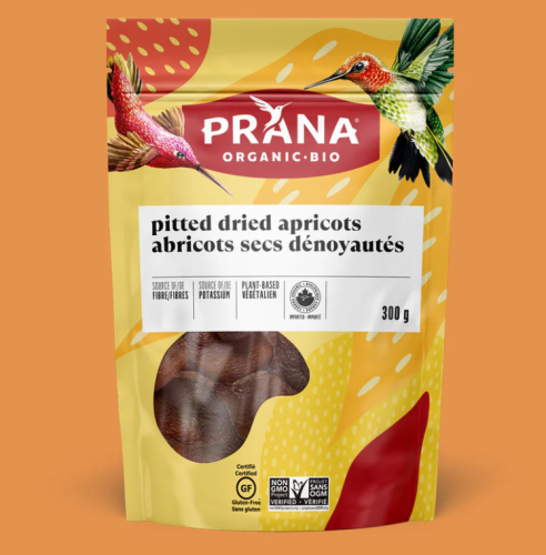 Prana Apricots, Pitted, Organic, 6/300g