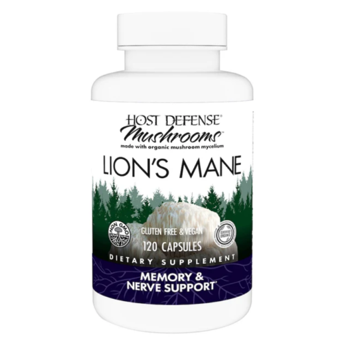 Host Defense Lion's Mane (Hericium Erinaceus) Capsules, 120 caps