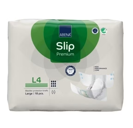 Abena Slip L4 Premium Incont Brief W/Tabs Large, 18's