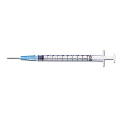 BD Syringe Tuberculin 1cc 27gx1/2" 309623 100/Box