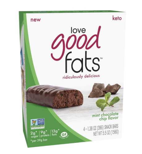 Love Good Fats 4-Pack, Mint Chocolate Chip, 4x39g