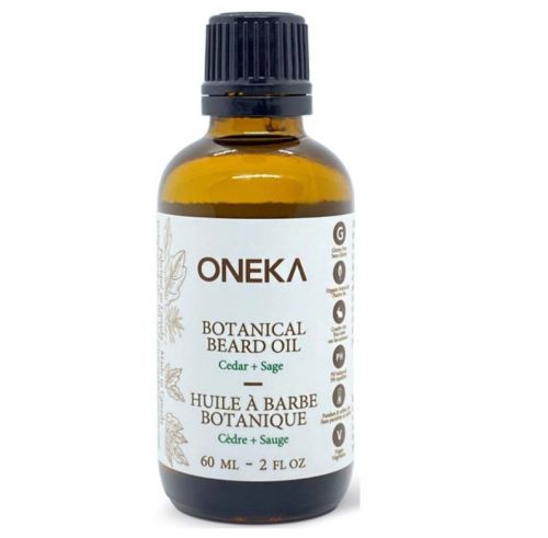 Oneka Botanical Beard Oil, Cedar & Sage, 60ml