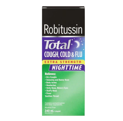 Robitussin Total Liq C/C/F Es Night, 240ml