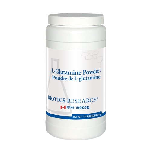 Biotics Research L-Glutamine Powder, 500 grams