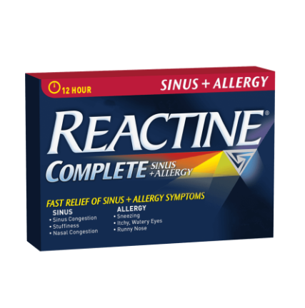 Reactine Allergy & Sinus Tb 10