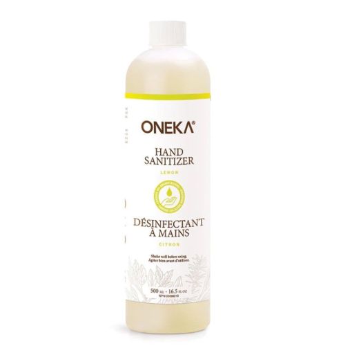 Oneka Hand Sanitizer, Lemon, Dispensing Cap, 500ml