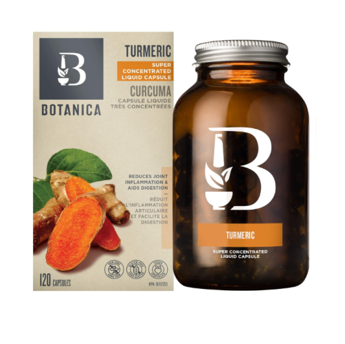 Botanica Turmeric Liquid Capsules, 120 caps