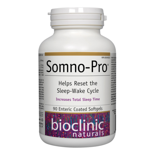 Bioclinic Naturals Somno-Pro L-Theanine · 5-HTP · Melatonin, 90 Enteric Coated Softgels