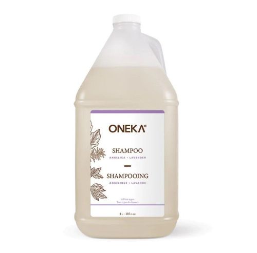 Oneka Shampoo, Angelica & Lavender, Bulk Refill (plastic jug), 4l