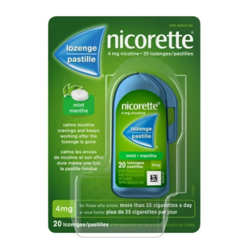 Nicorette Loz 4mg Mint, 20