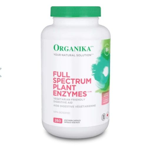 Organika Plant Enzymes Full Spectrum, 500mg, 260cap