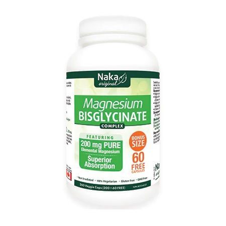 Naka Original Magnesium Bisglycinate, 260 V-Capsules