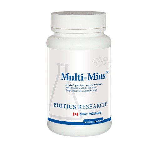 Biotics Research Multi-Mins Iron & Copper Free, 120 tablets