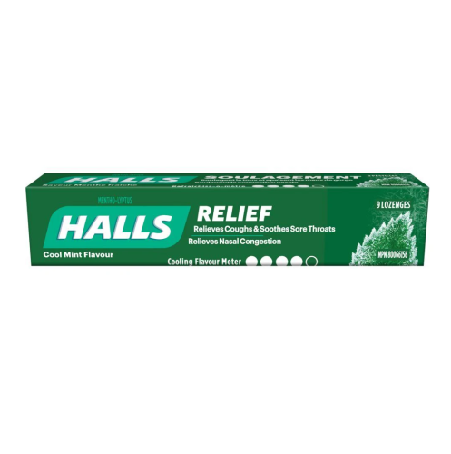 Halls Cough Tb Coolmint, 9pc