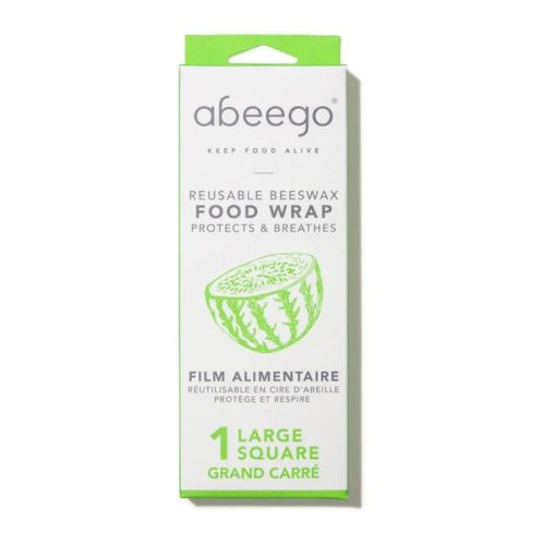 Abeego Large Square (1) Beeswax Wrap, 8 x 1ct