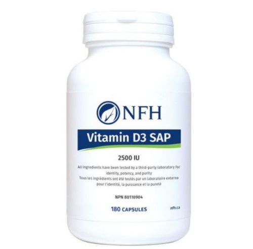 NFH Vitamin D3 SAP Capsules 2500 IU, 180 capsules