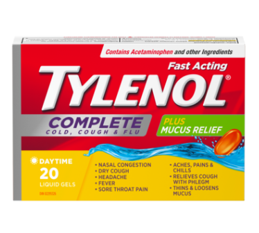 Tylenol Complete Cough/Cold/Flu, 20 Liquigel