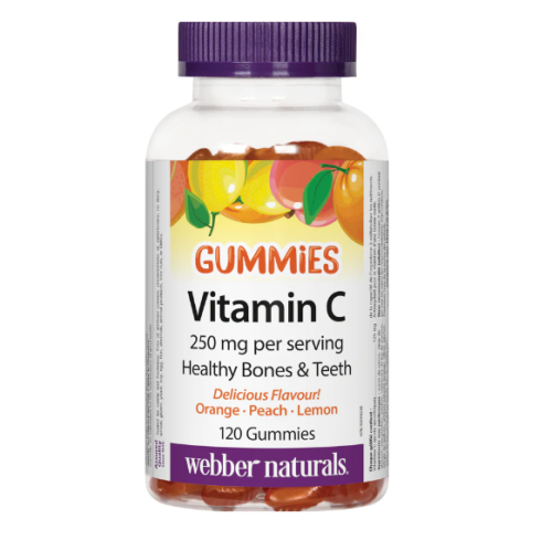 Webber Naturals Vitamin C 250mg, 120 Gummies 