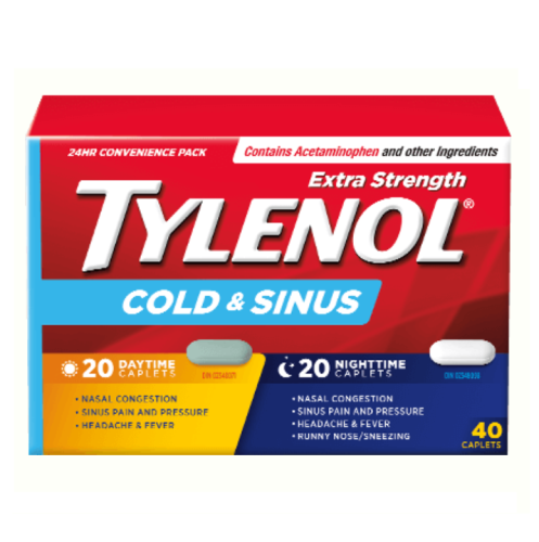 Tylenol Cold&Sinus Day/Night, 40 tablet