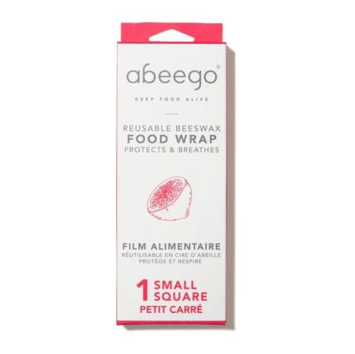 Abeego Small Square (1) Beeswax Wrap, 8 x 1ct