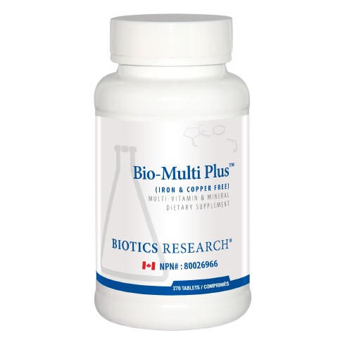 Biotics Research Bio-Multi Plus Iron & Copper Free, 270 tablets