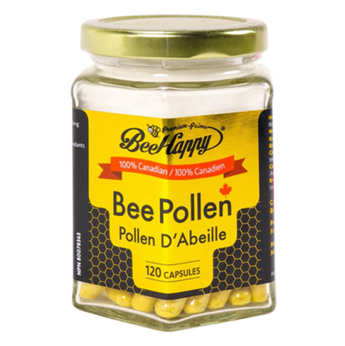 Bee Happy Bee Pollen (500mg), 120 Capsules