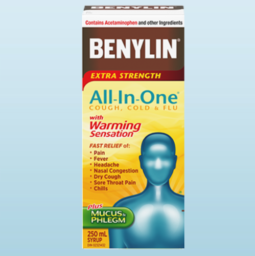 Benylin All In One W/Warming Sensation, 250ml  