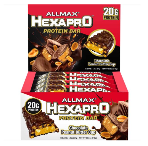 Allmax Protein Bar Chocolate Peanut Butter, 12x54g