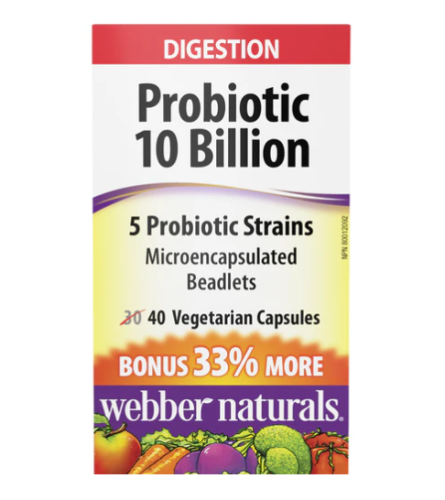 Webber Naturals Probio Complete Double Strength, 30+10 Caps 