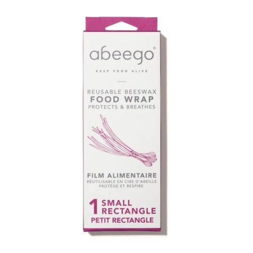 Abeego Small Rectangle (1) Beeswax Wrap, 8 x 1ct