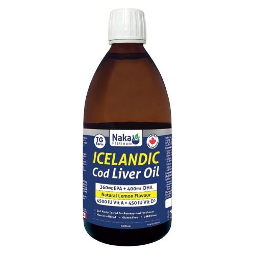 Naka Platinum Icelandic Cod Liver Oil, 500ml