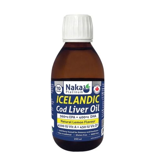 Naka Platinum Icelandic Cod Liver Oil, 200ml