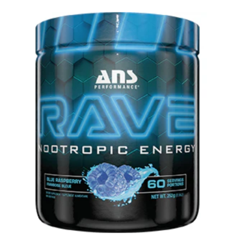 ANS Performance RAVE Nootropic - Blue Raspberry, 252g