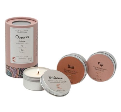 La Luna Oceania Discovery Candle Kit, 3x80g