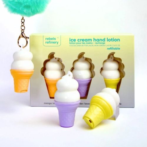 Rebel's Refinery Ice Cream Hand Lotion Gift Set, 3pk