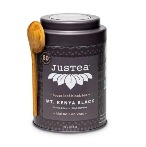 JusTea Black Tea - Mt. Kenya Black, 6 x 90g