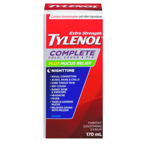 Tylenol Complete Cough/Cold/Flu Night, 170ml