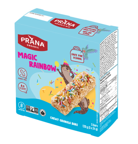 Prana Chewy Granola Bars, Magic Rainbow, Organic (gluten-free/vegan), 12/5x24g