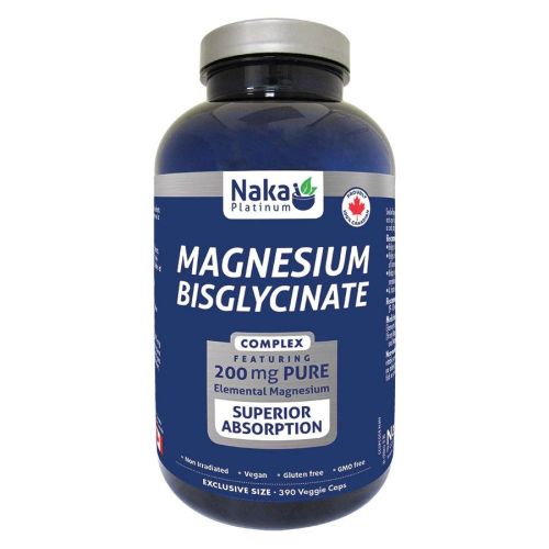 Naka Platinum Magnesium Bisglycinate, 390 V-Capsules