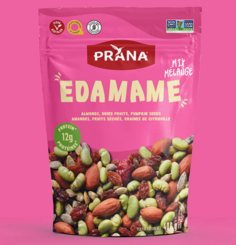 Prana Mix, Edamame, Almonds, Dried Fruit & Pumpkin Seeds, 12/400g