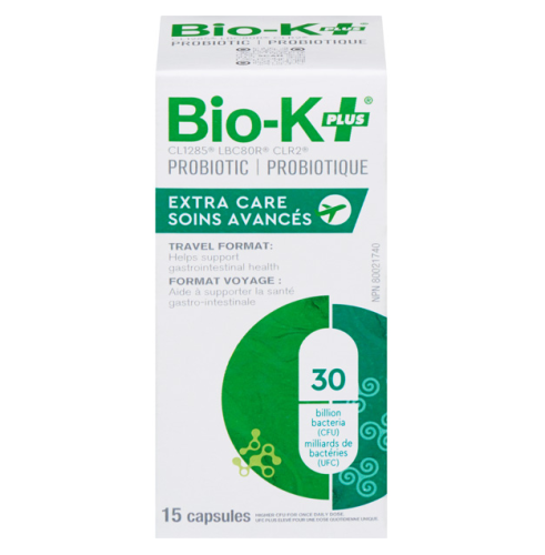 Bio-K Probiotic, Extra Care (30 Billion CFU) (shelf-stable/vegan), 15ct