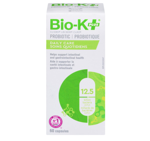 Bio-K Probiotic, Daily Care (12.5 Billion CFU) (shelf-stable/vegan), 60ct