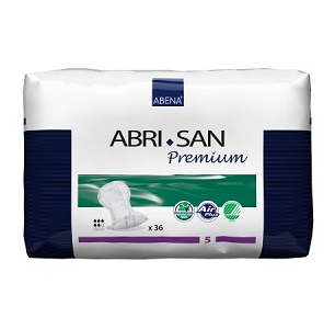 Abena Abri-San Premium Incontinence Pads Level 5, 36's