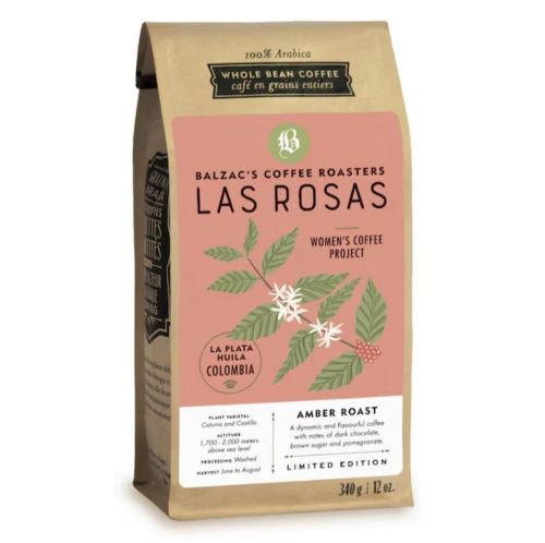 Balzac's Coffee Colombian Las Rosas -Amber Roast, 340g