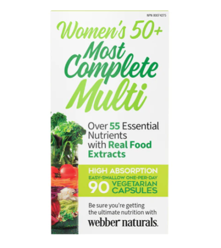 Webber Naturals Most Complete Multi Women, 50+ 90 Caps 