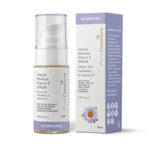 Pure Creations Nourishing, Intense Moisture Vitamin E Serum, 30ml